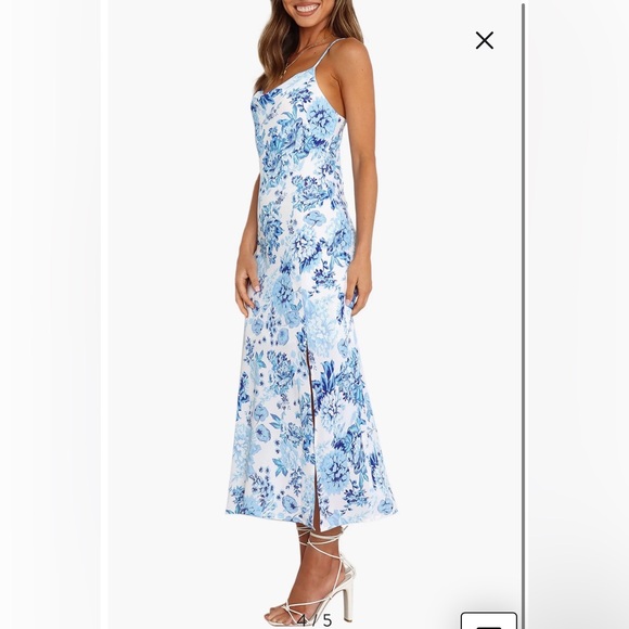 NWOT- Petal & Pup Yelena Dress, Blue, Size 4 - Picture 4 of 12